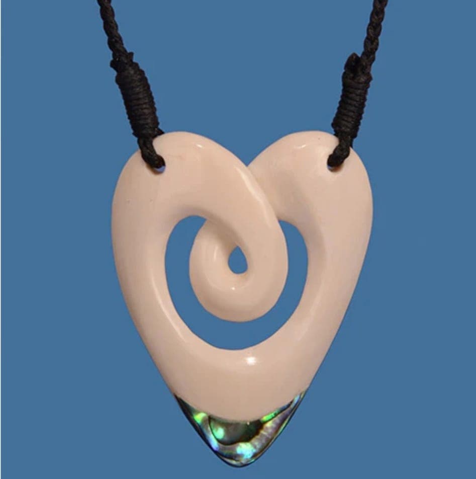 Large Heart with Twist Necklace