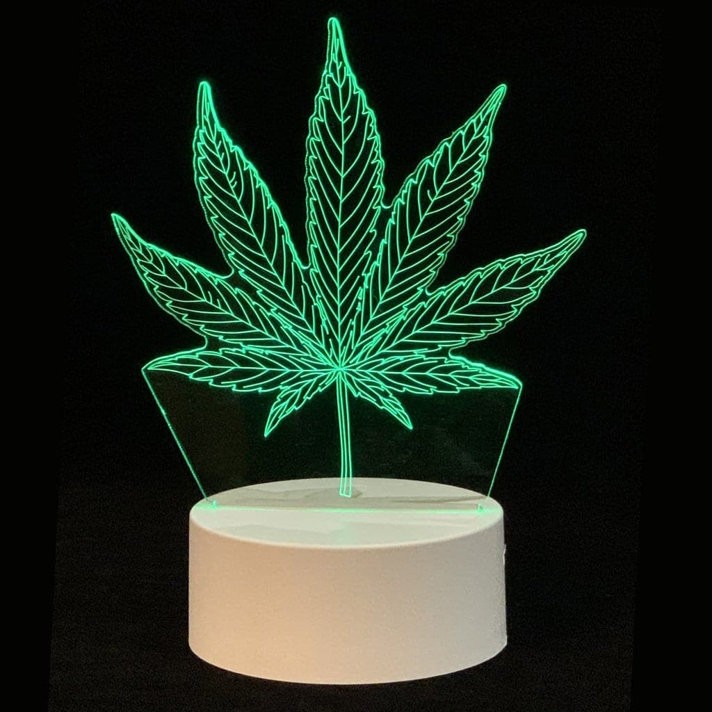 LED Night Light - Cannabis Leaf