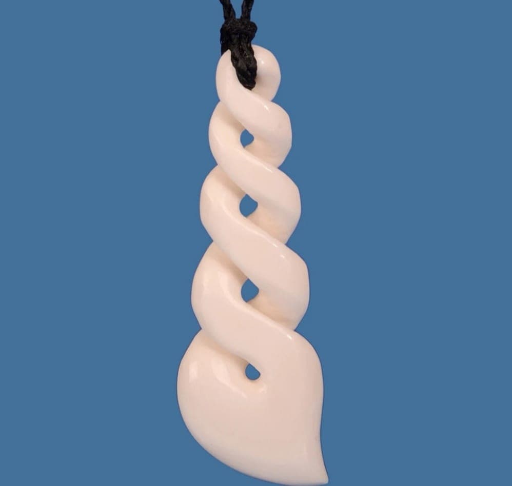 Bone Quad Twist Pendant