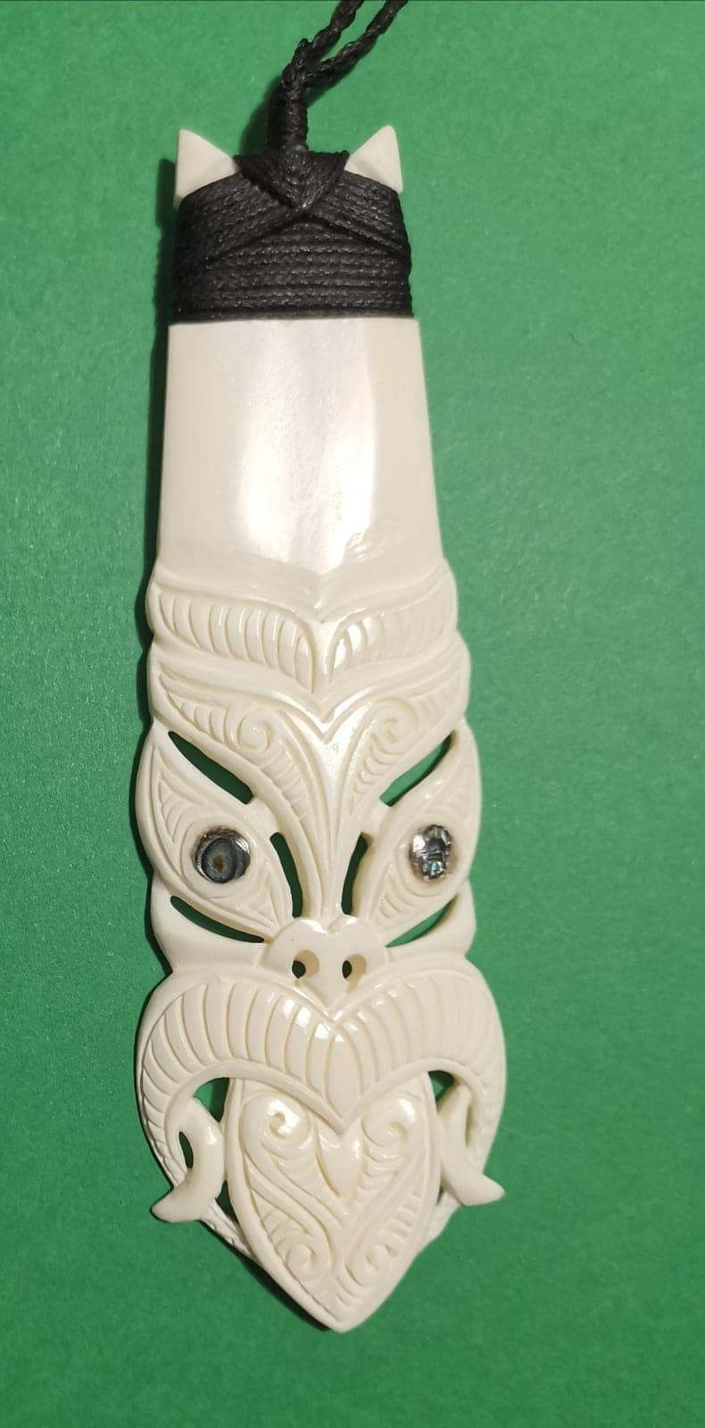 Bone Taiaha Head Pendant — view 1