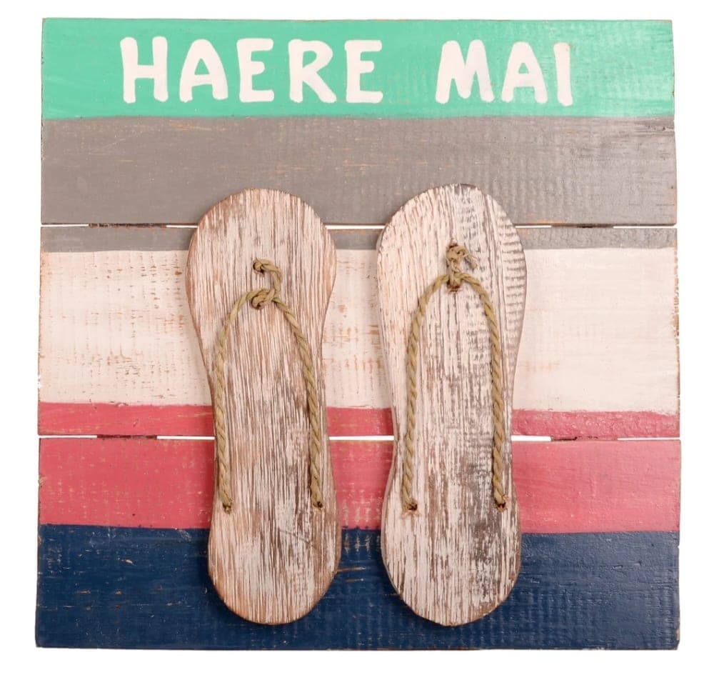 Haere Mai Wood Sign
