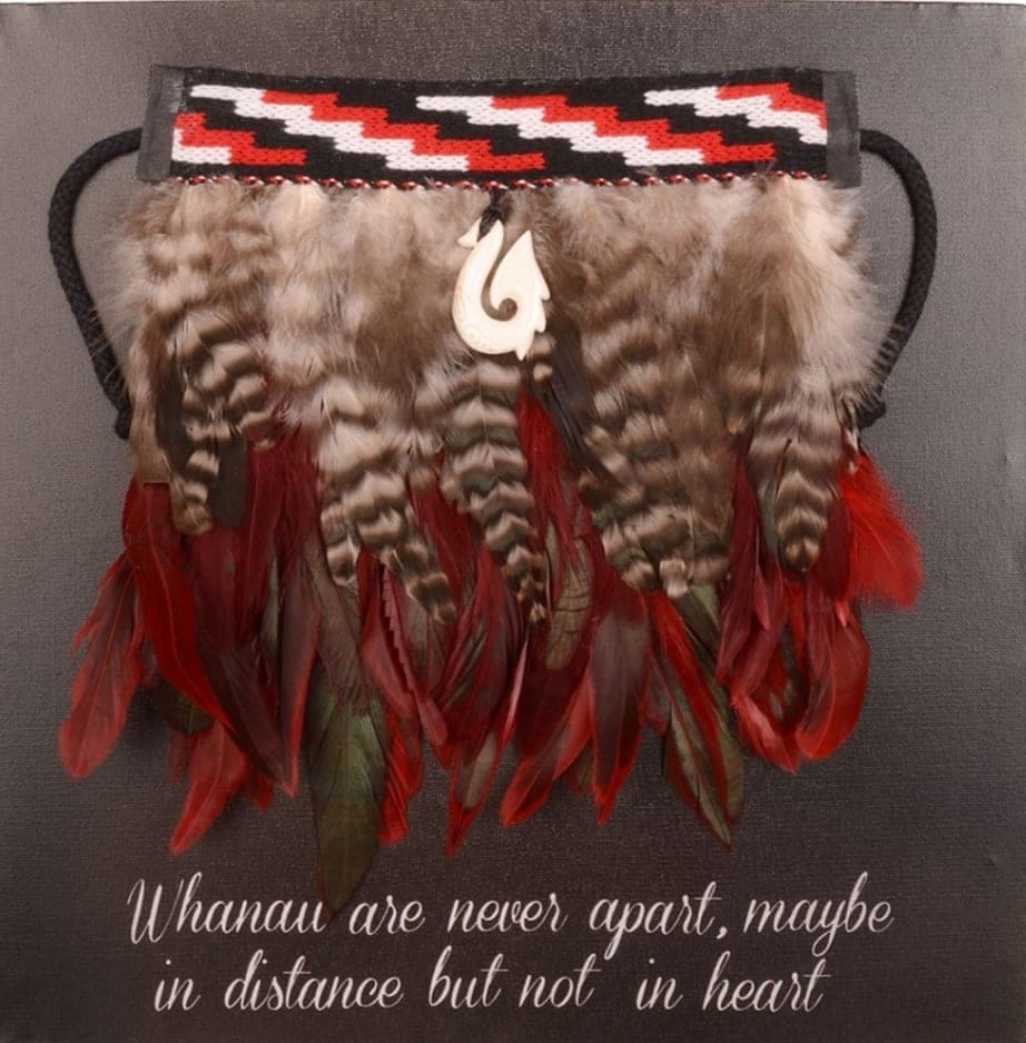 Mini Wero Korowai on Canvas,