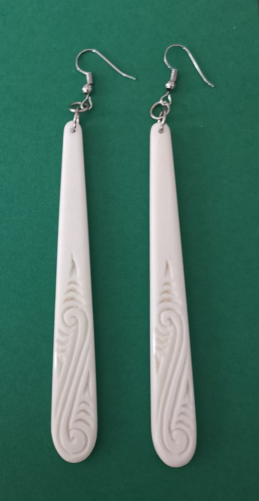 Bone Drop Earrings (Large)