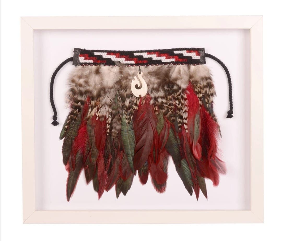 Red Framed Korowai