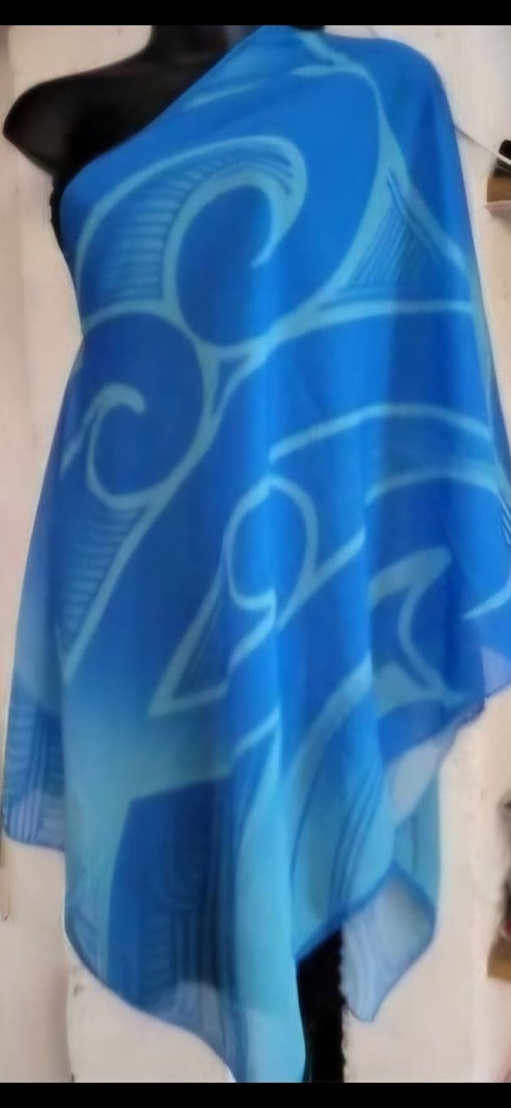 Blue Koru  Cloak — view 1