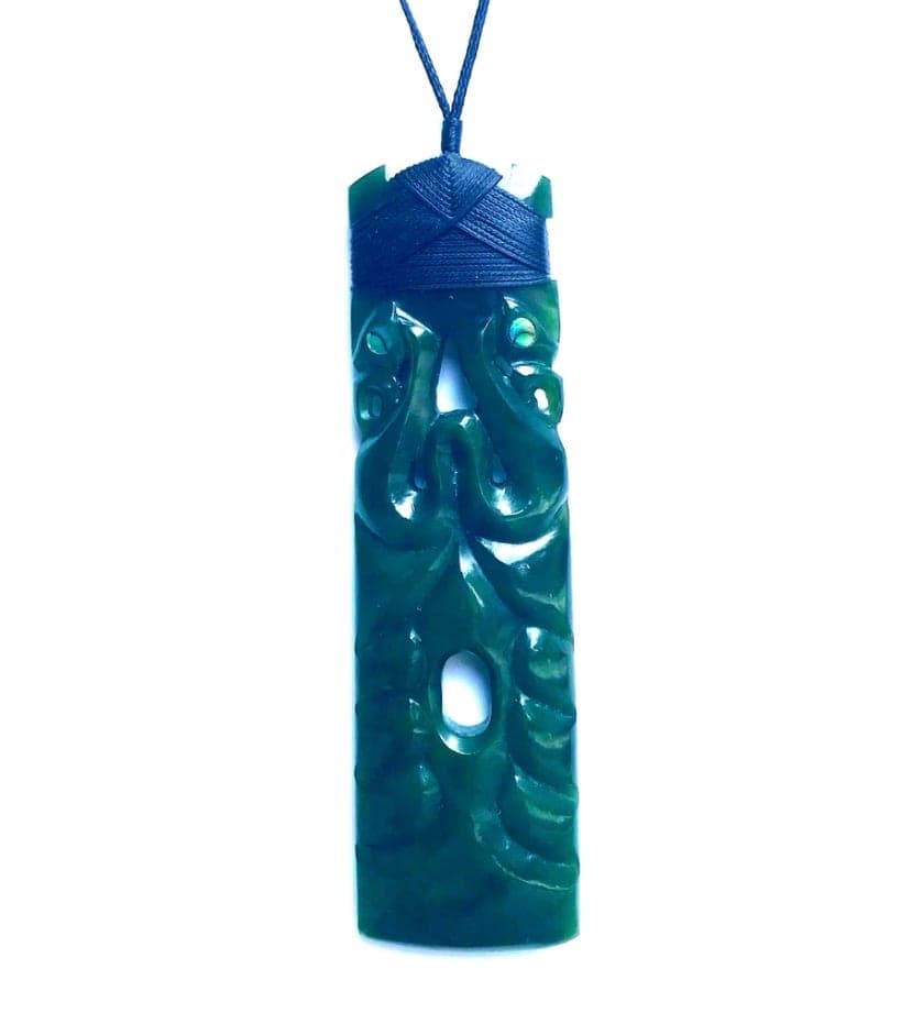 Double Manaia Greenstone Toki