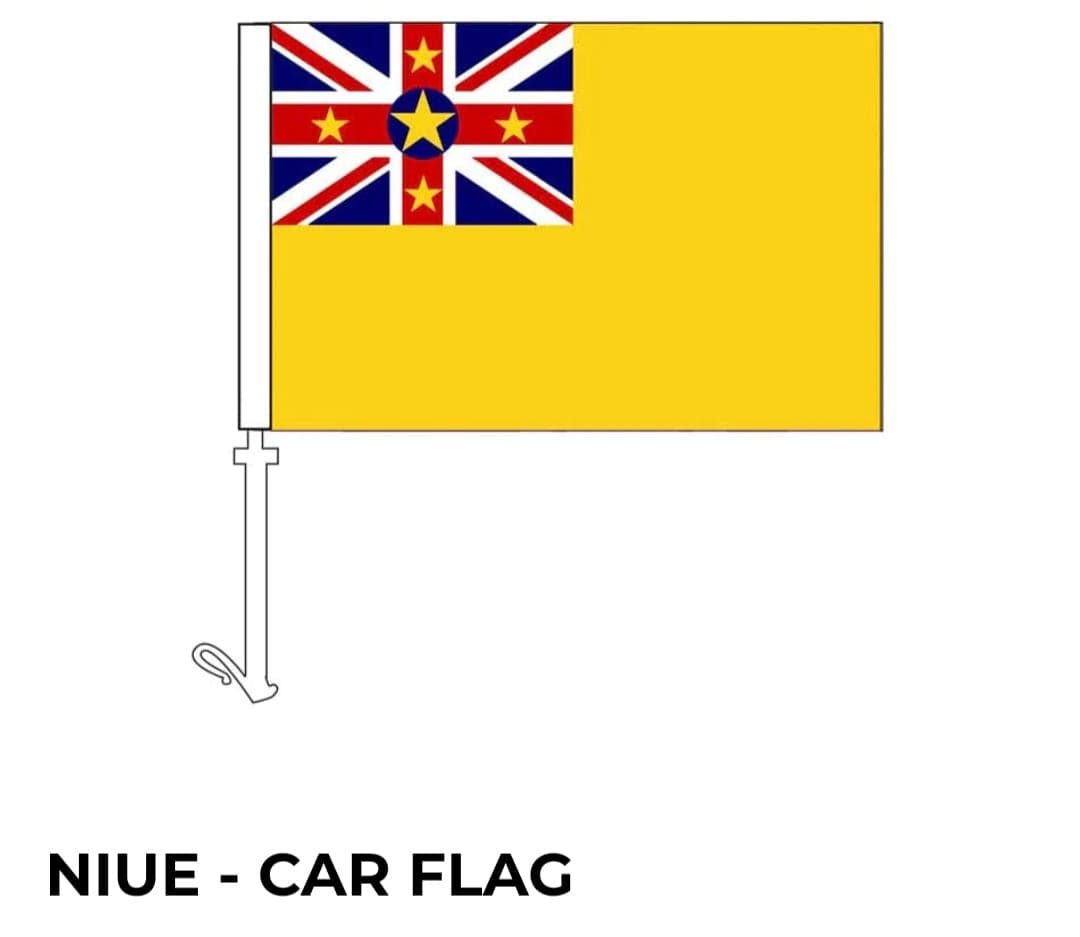 Niue Car Flag