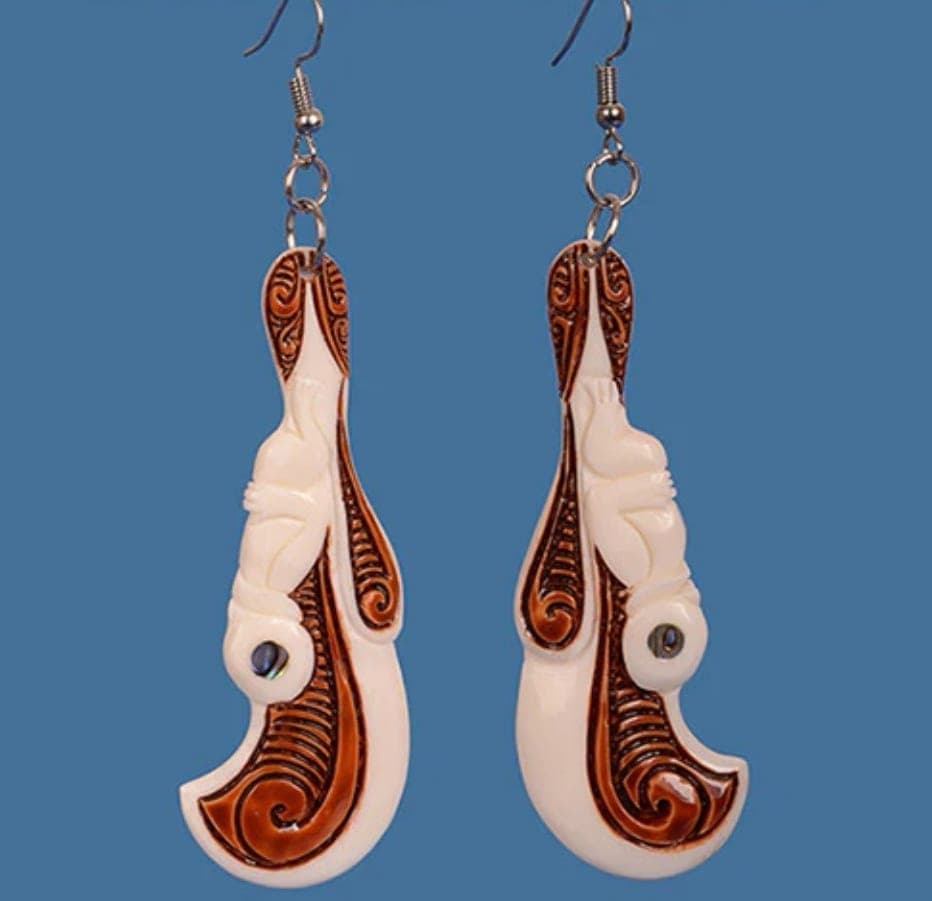 Bone Wahaika Earrings