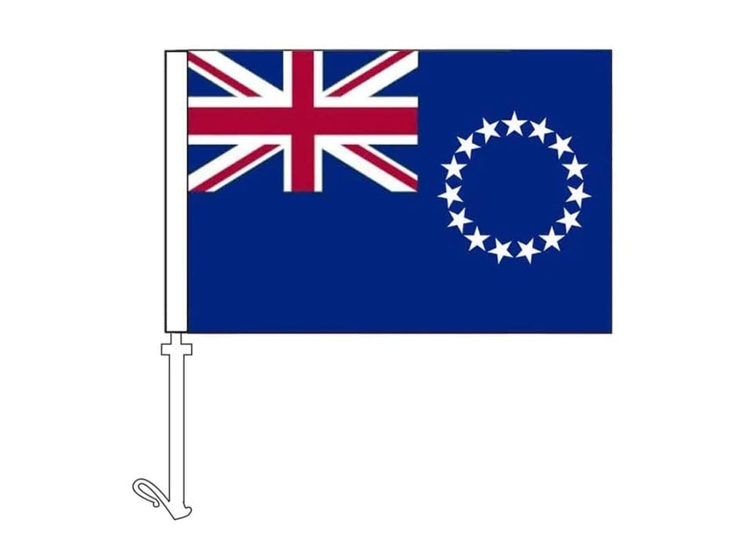 Cook Islands Car Flag