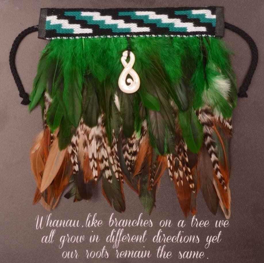 Mini Kakariki Korowai on Canvas
