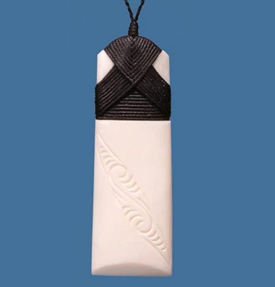 Bone Engraved Toki Pendant - Small — view 1