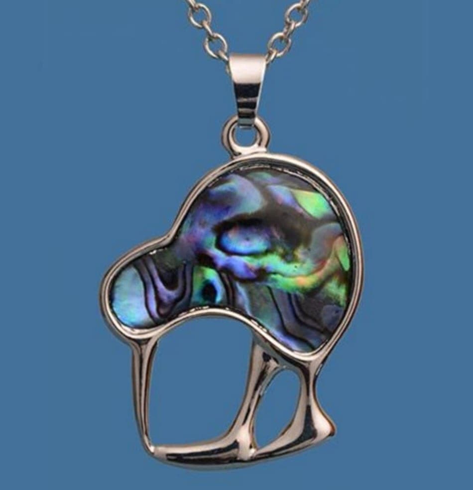 Paua Kiwi Pendant