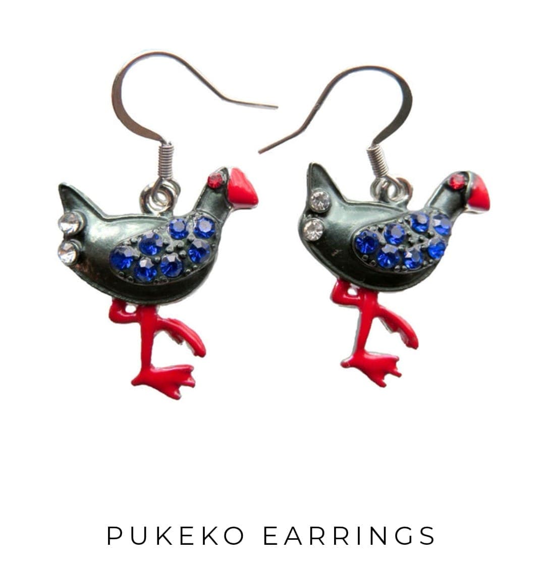 Pukeko Earrings
