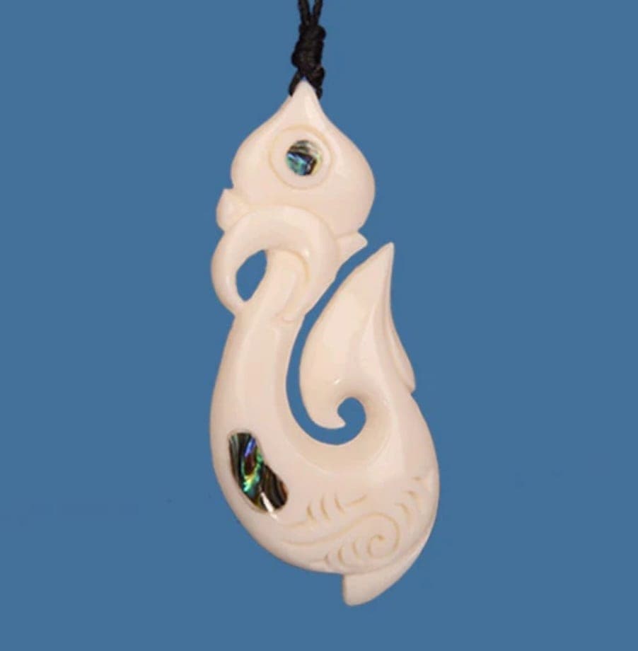 Bone Fish Hook Pendant — view 1