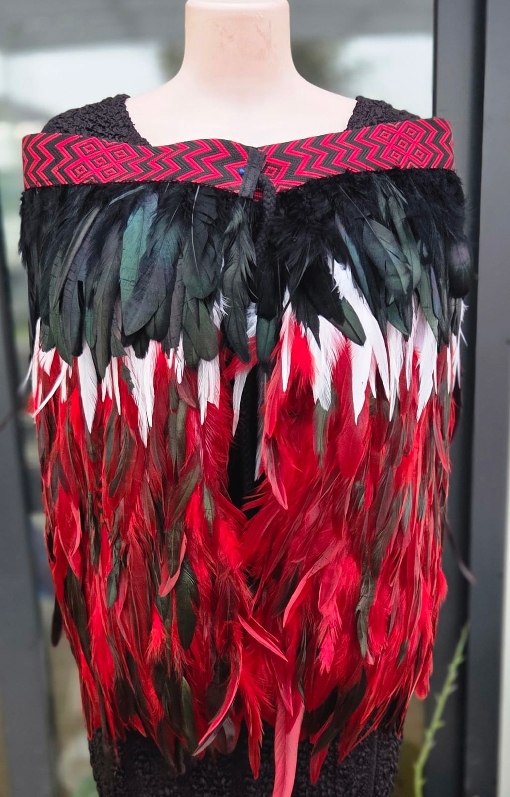 Kōwhaiwhai Half Length Korowai