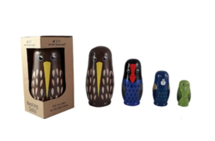 Nesting Doll NZ Birds 4