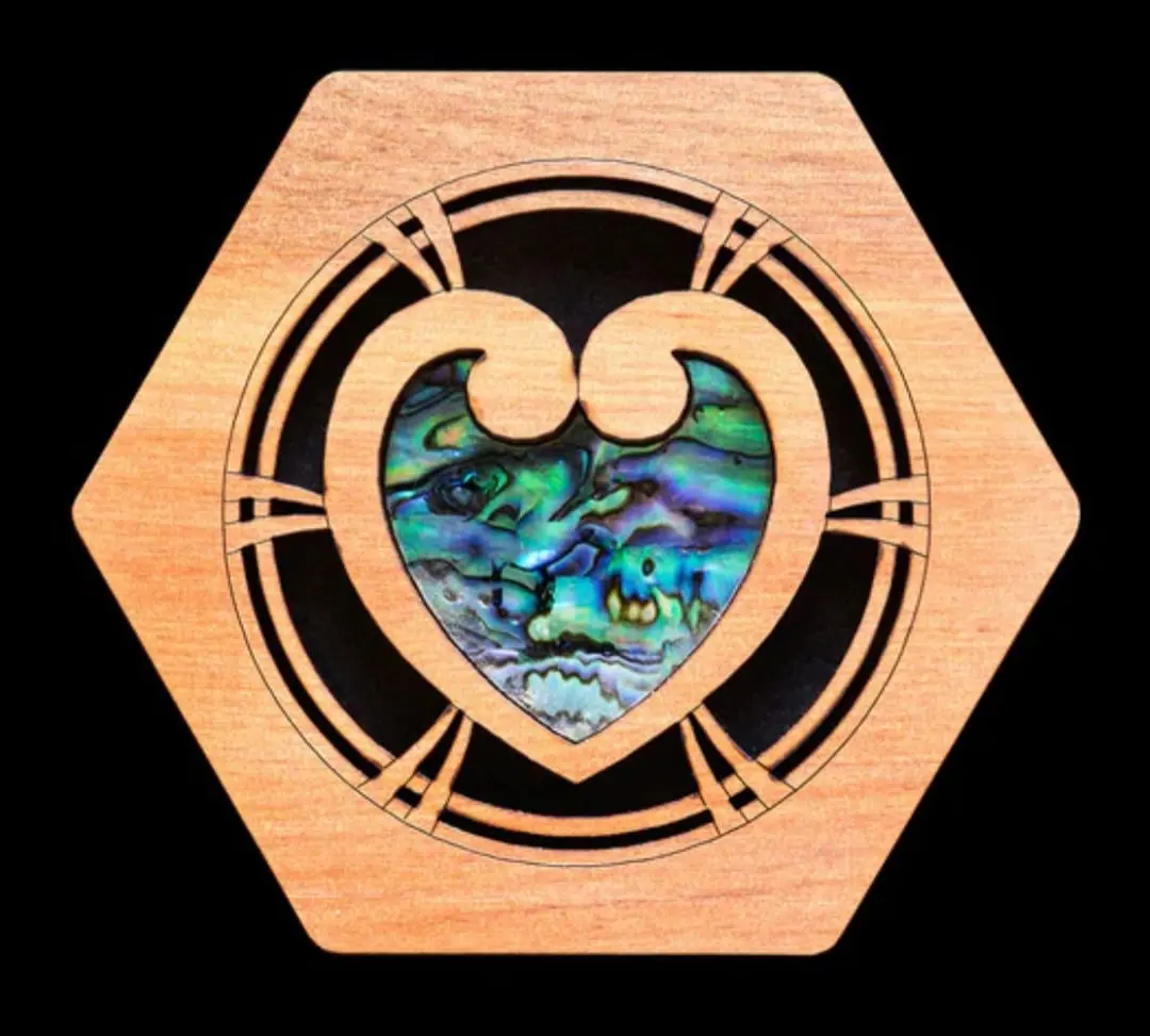 Heart Paua Shell Gift Box