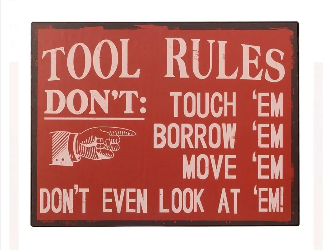 Tin Tools Sign