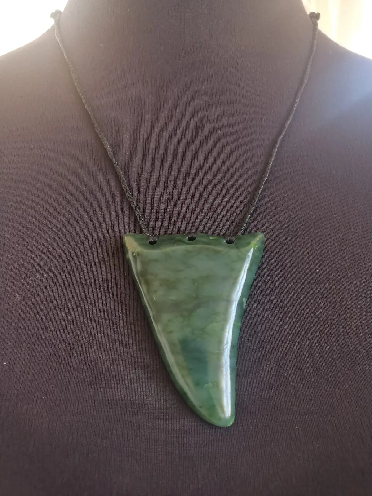 Pounamu Shark Tooth XL
