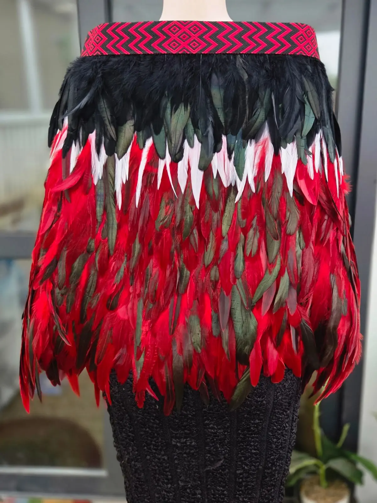 Kōwhaiwhai Half Length Korowai