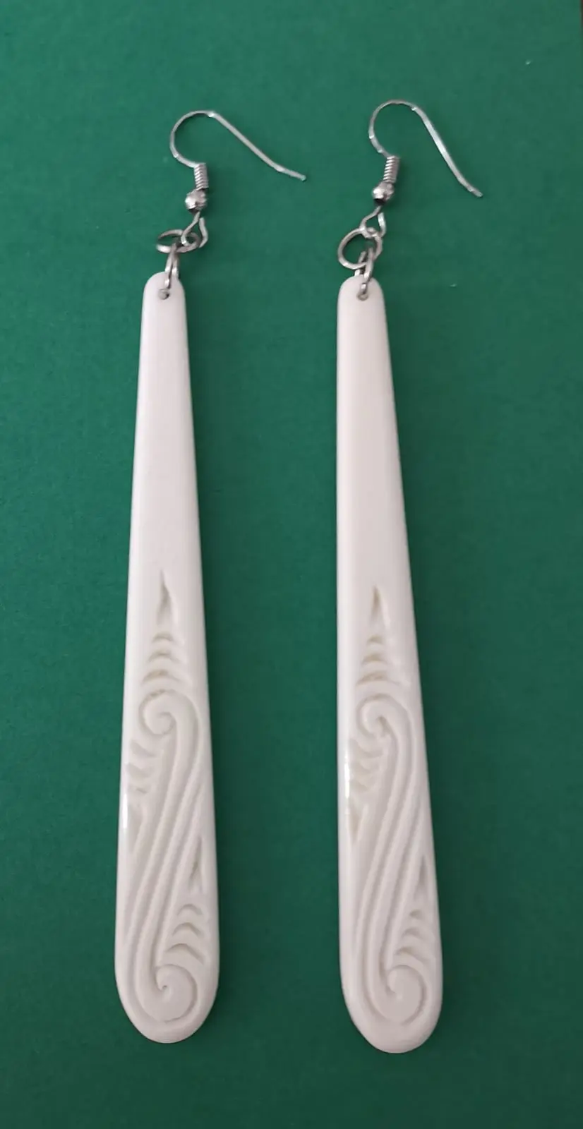 Bone Drop Earrings (Large)
