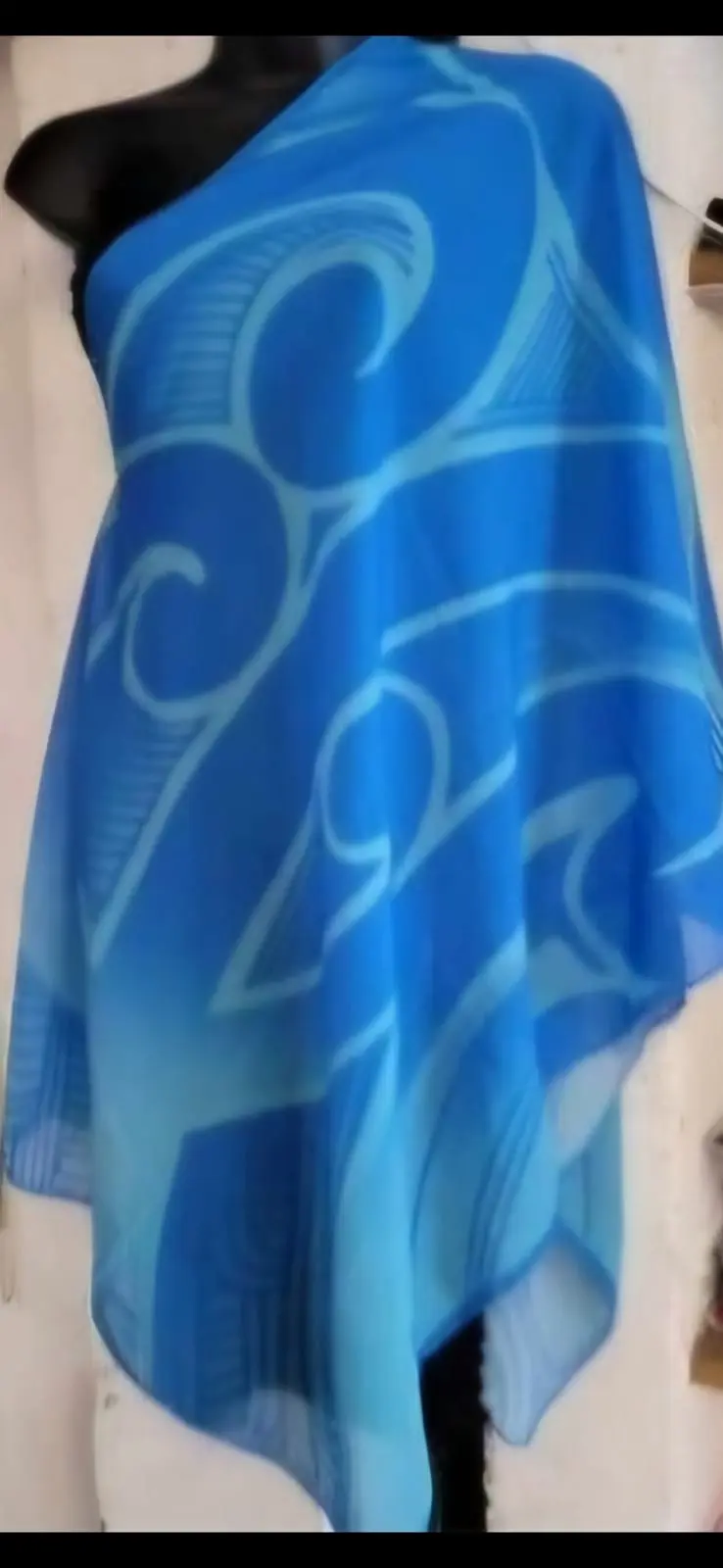 Blue Koru  Cloak