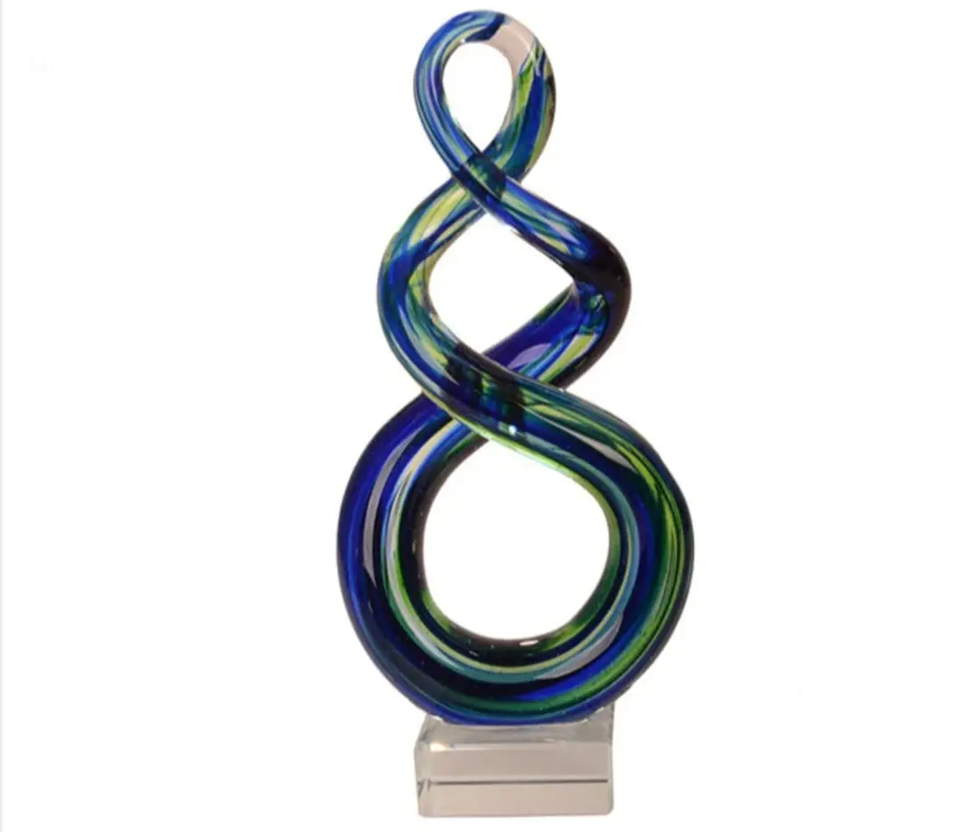 Glass Large Double Twist Ornament