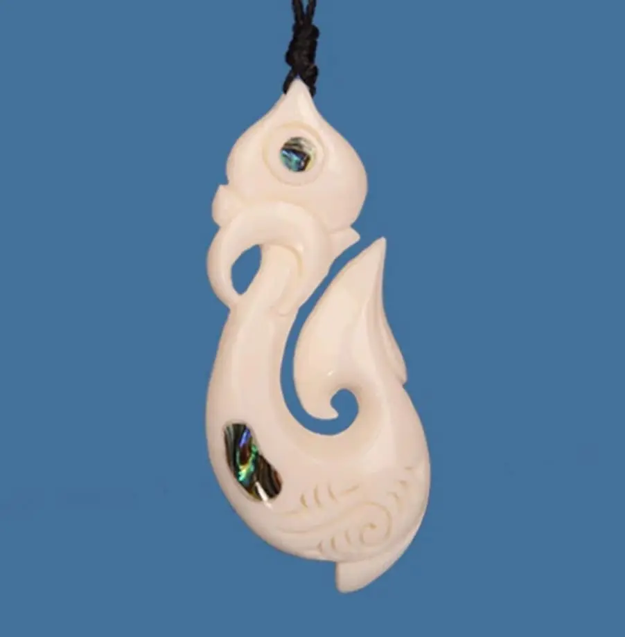 Bone Fish Hook Pendant