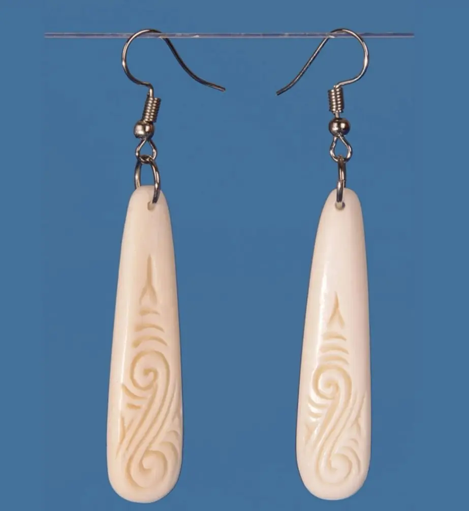 Bone Drop Earrings - Small