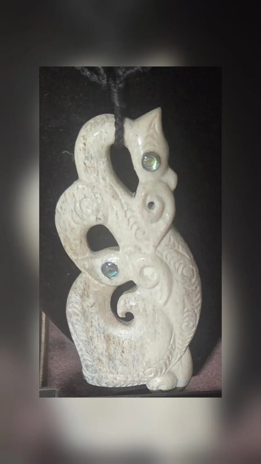 XLarge Whalebone Pendant — view 1
