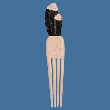 Black Huia Feather Heru