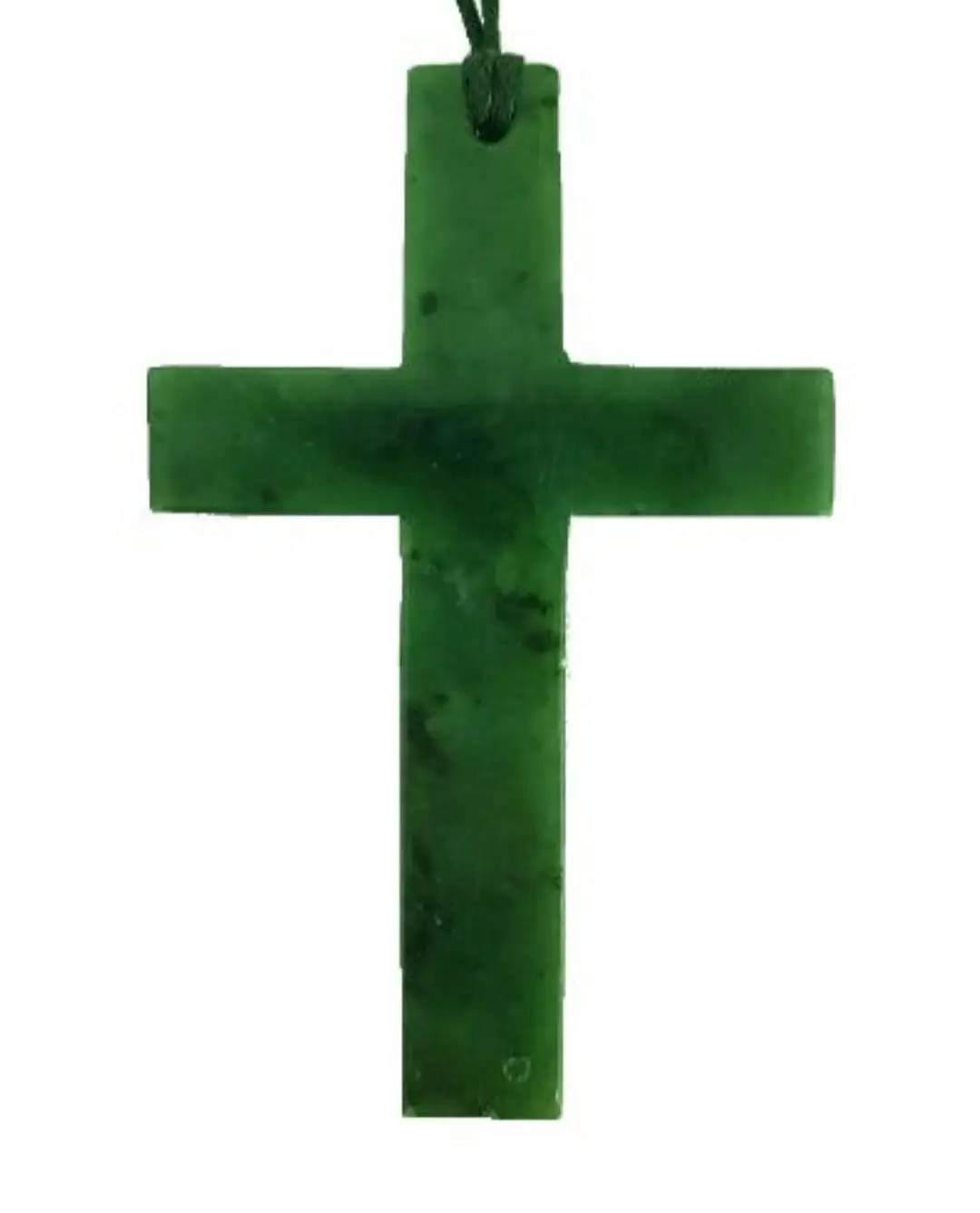 Greenstone Cross Pendant